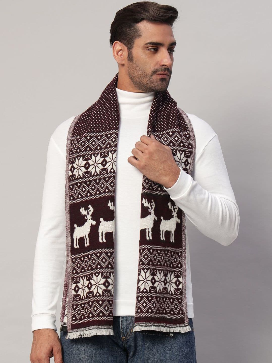 HANDICRAFT PALACE Men Merino Wool Mufflers - view 1