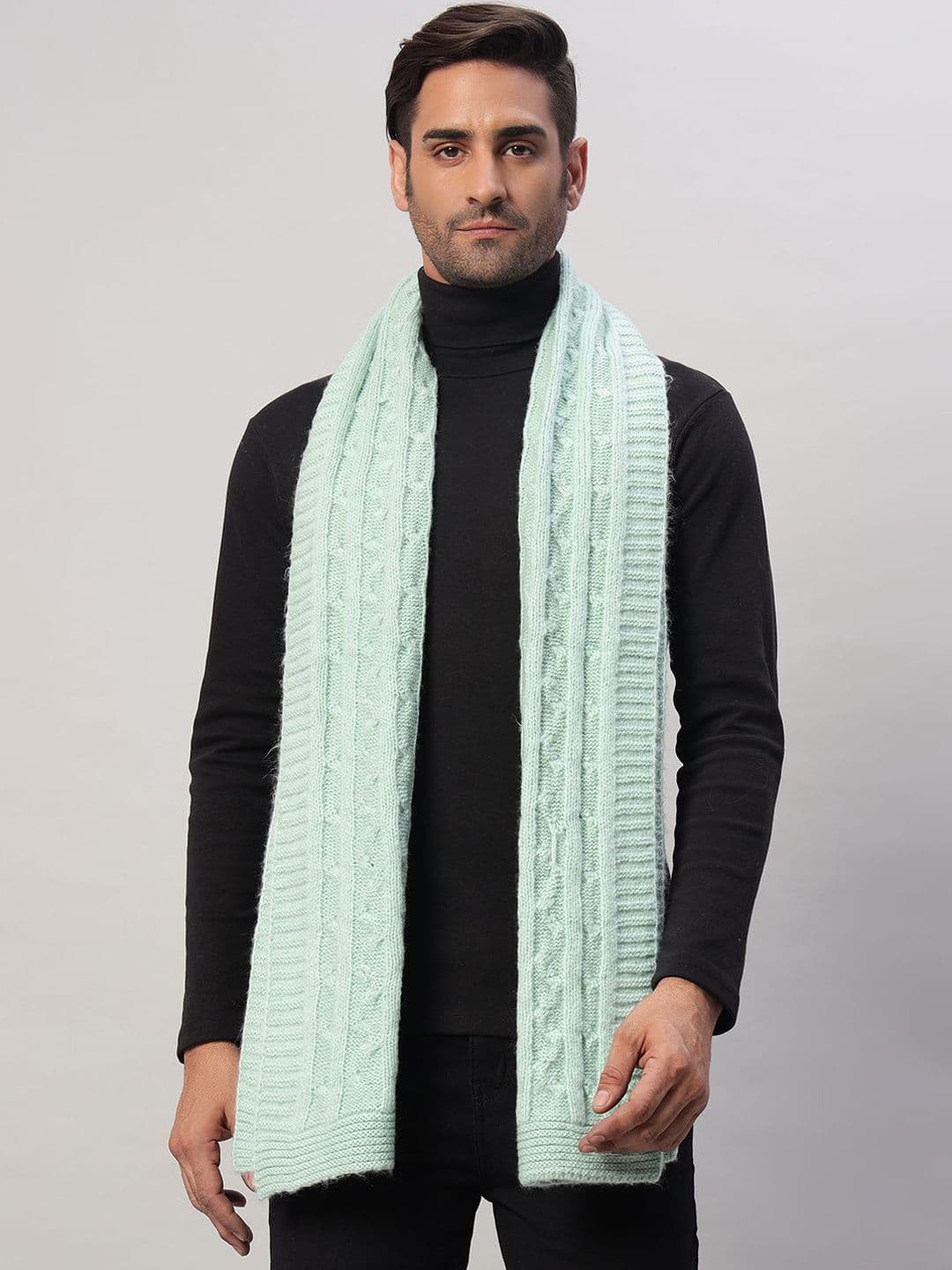 HANDICRAFT PALACE Men Winter Self Design Merino Wool Mufflers - view 1