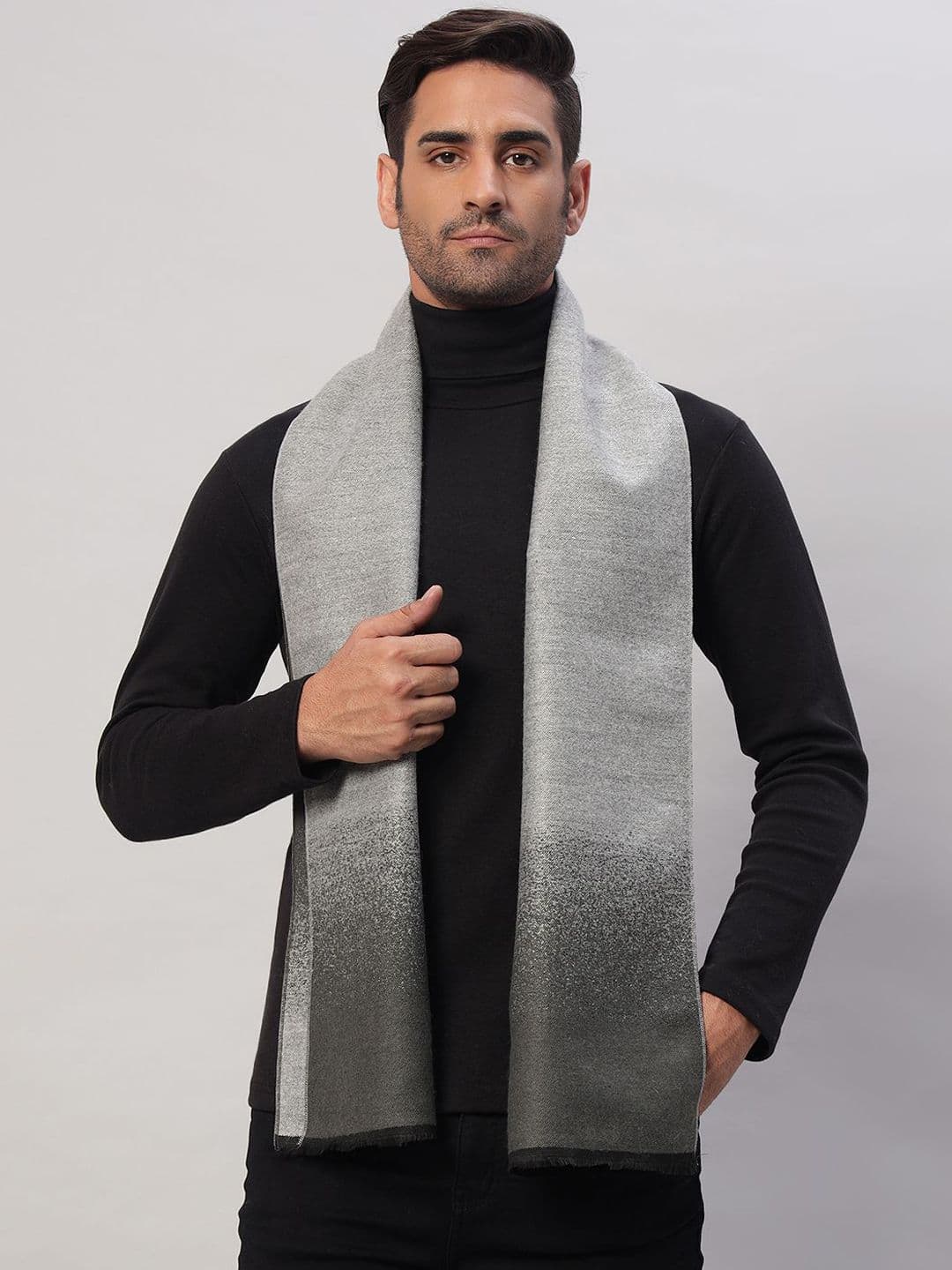 HANDICRAFT PALACE Men Winter Self Design Merino Wool Mufflers - view 1