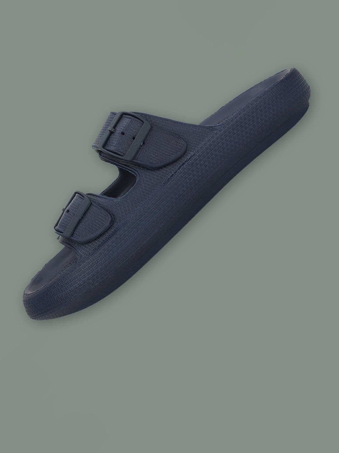 Bata Men Blue Open Toe Synthetic Casual Sliders Flip Flops - view 1