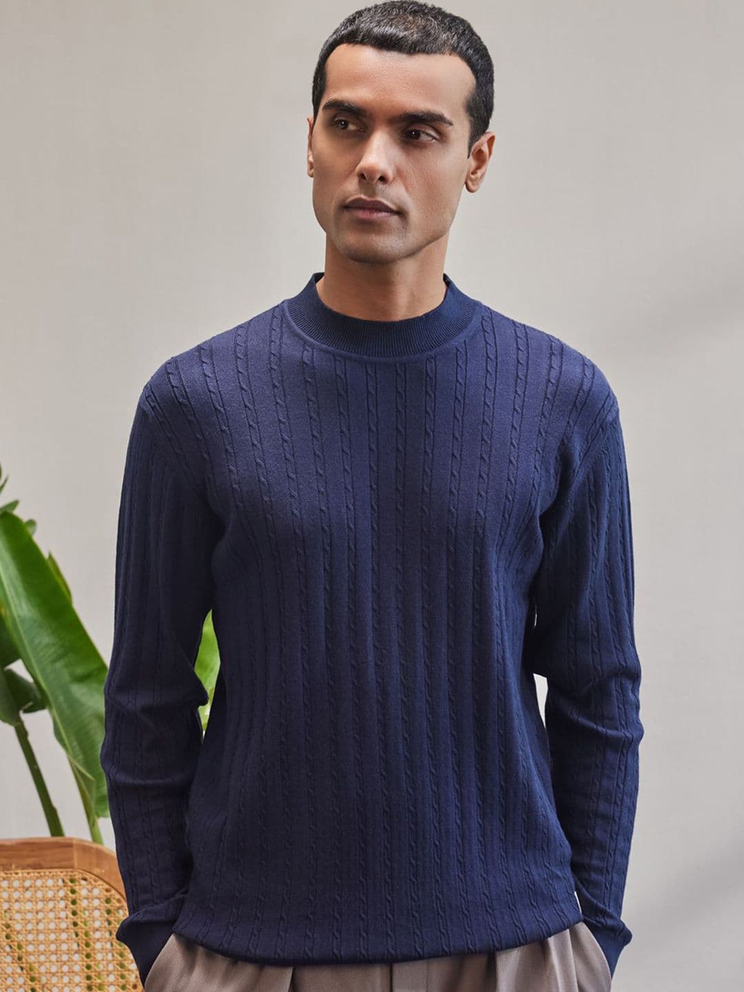 Mr Bowerbird Men Round Neck Long Sleeves Pullover - view 1