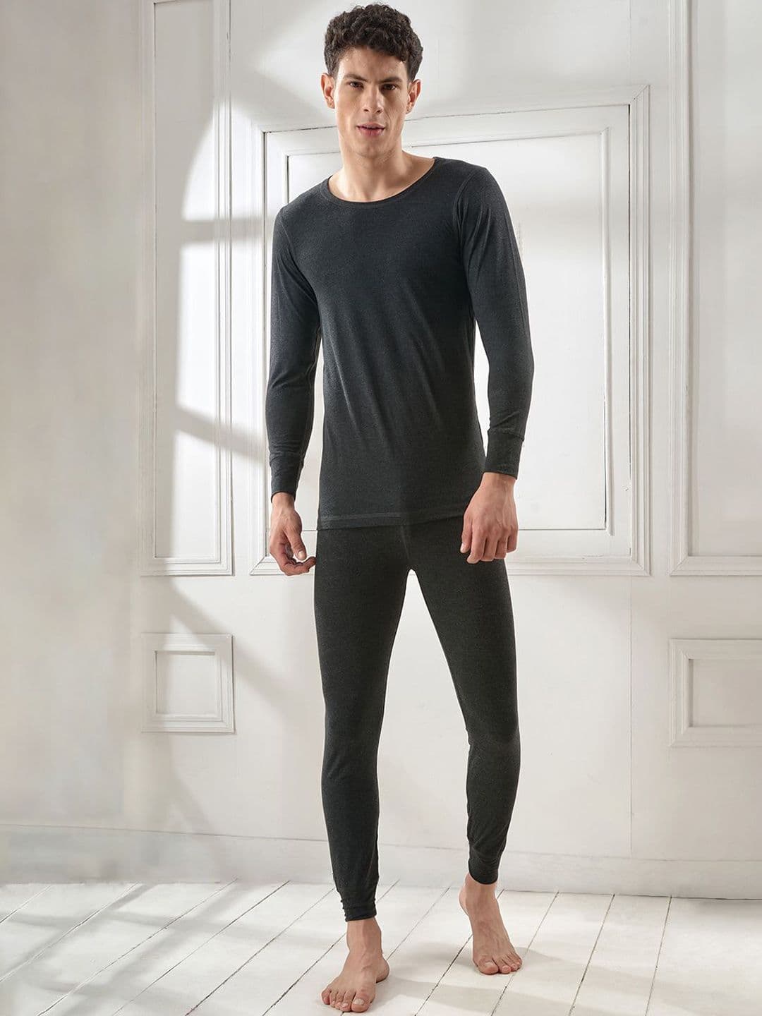 INFERNO Men Striped Cotton Thermal Set - view 1