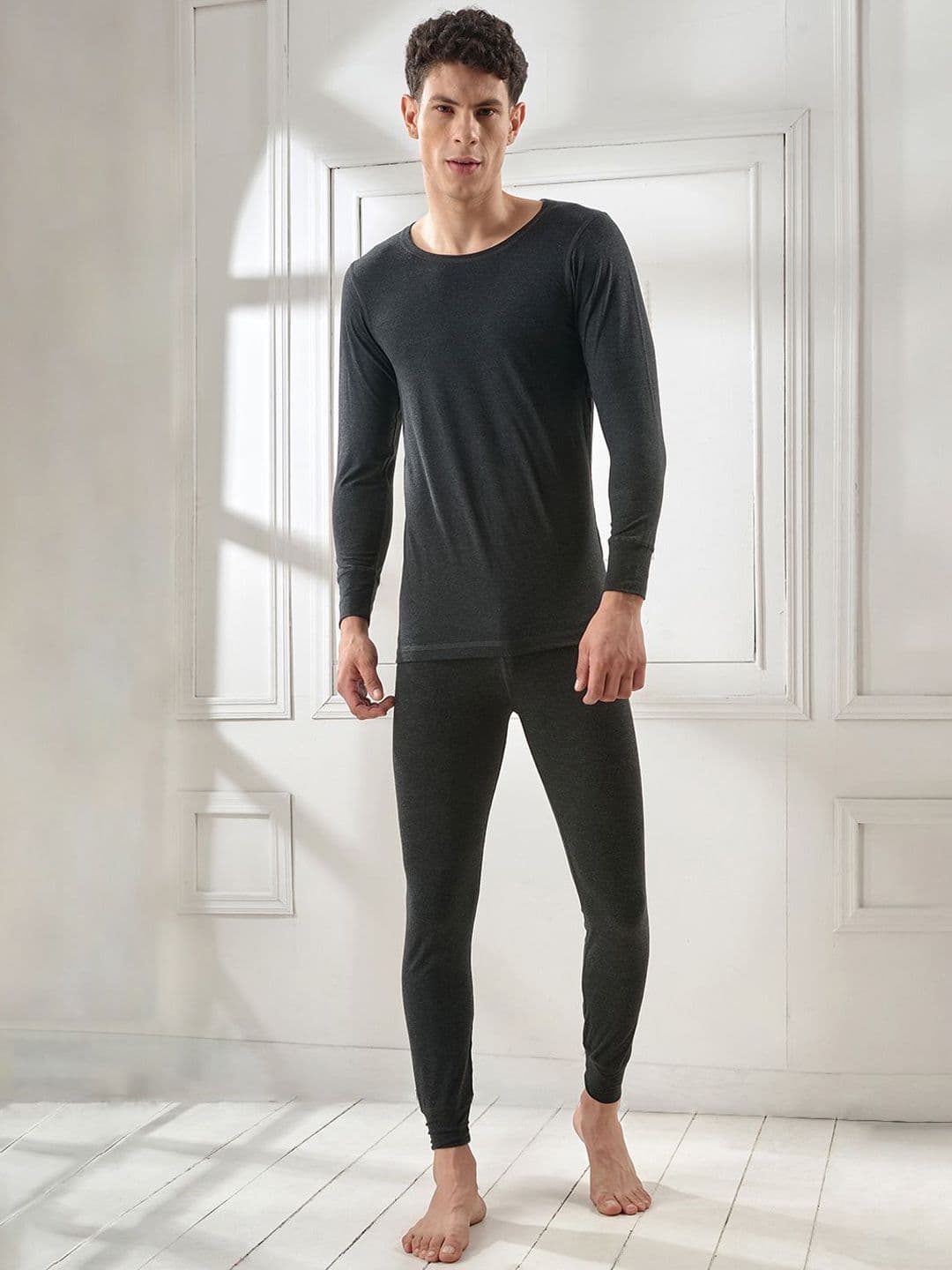INFERNO Men Cotton Thermal Vest and Trouser Set - view 1
