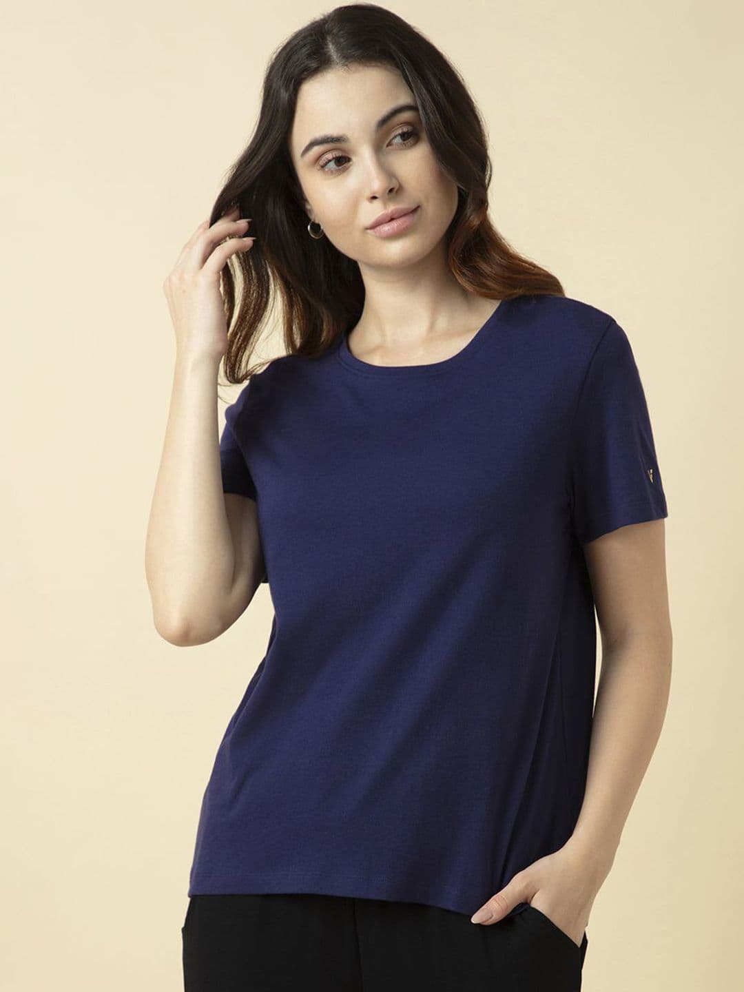 Van Heusen Women Cotton Relax Fit Lounge T-Shirt - view 1