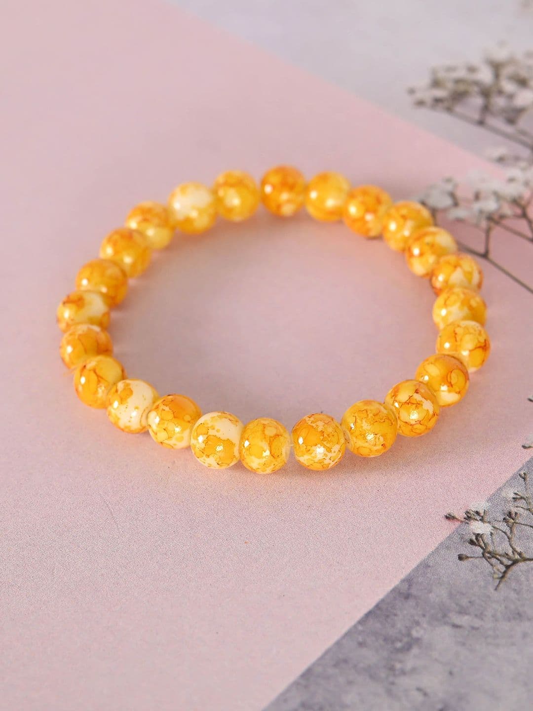 NVR Unisex Beaded Elasticated Bracelet - view 1