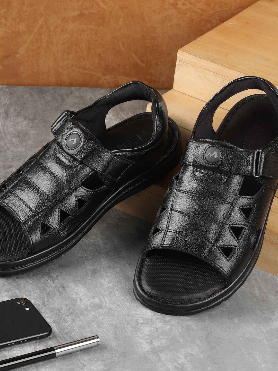 Metro Men Leather Comfort Sandals - view 1
