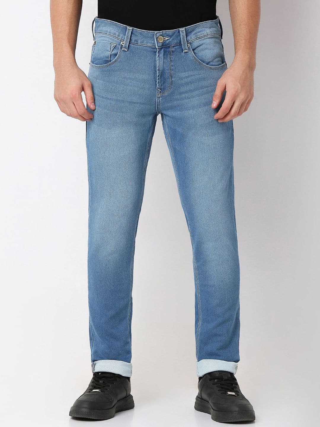 SPYKAR Men Slim Fit Low-Rise Stretchable Cotton Jeans - view 1