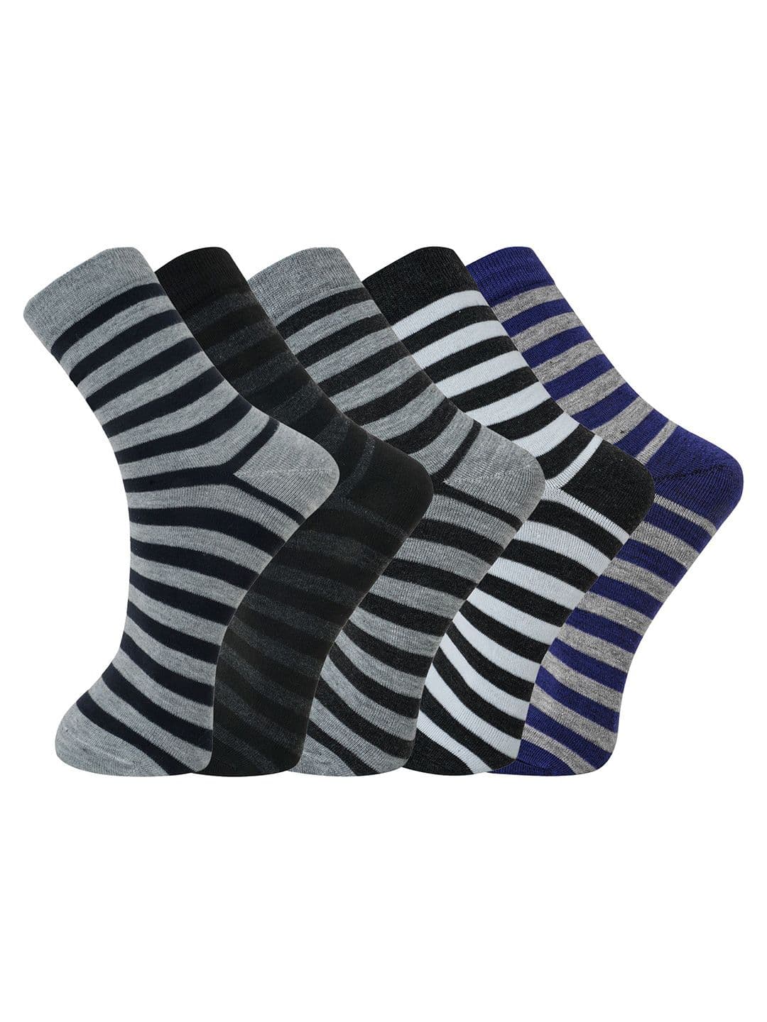 BAESD Men Pack Of 5 Assorted Cotton Above Ankle-Length Socks - view 1