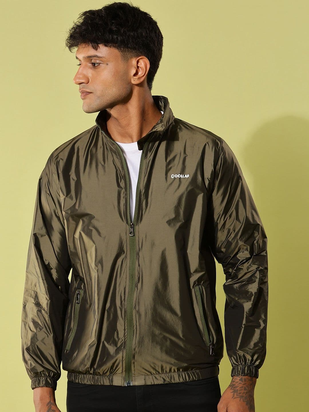 Dollar Men Light Weight Breathable Windcheater Jacket with UV Protection and Pockets - view 1