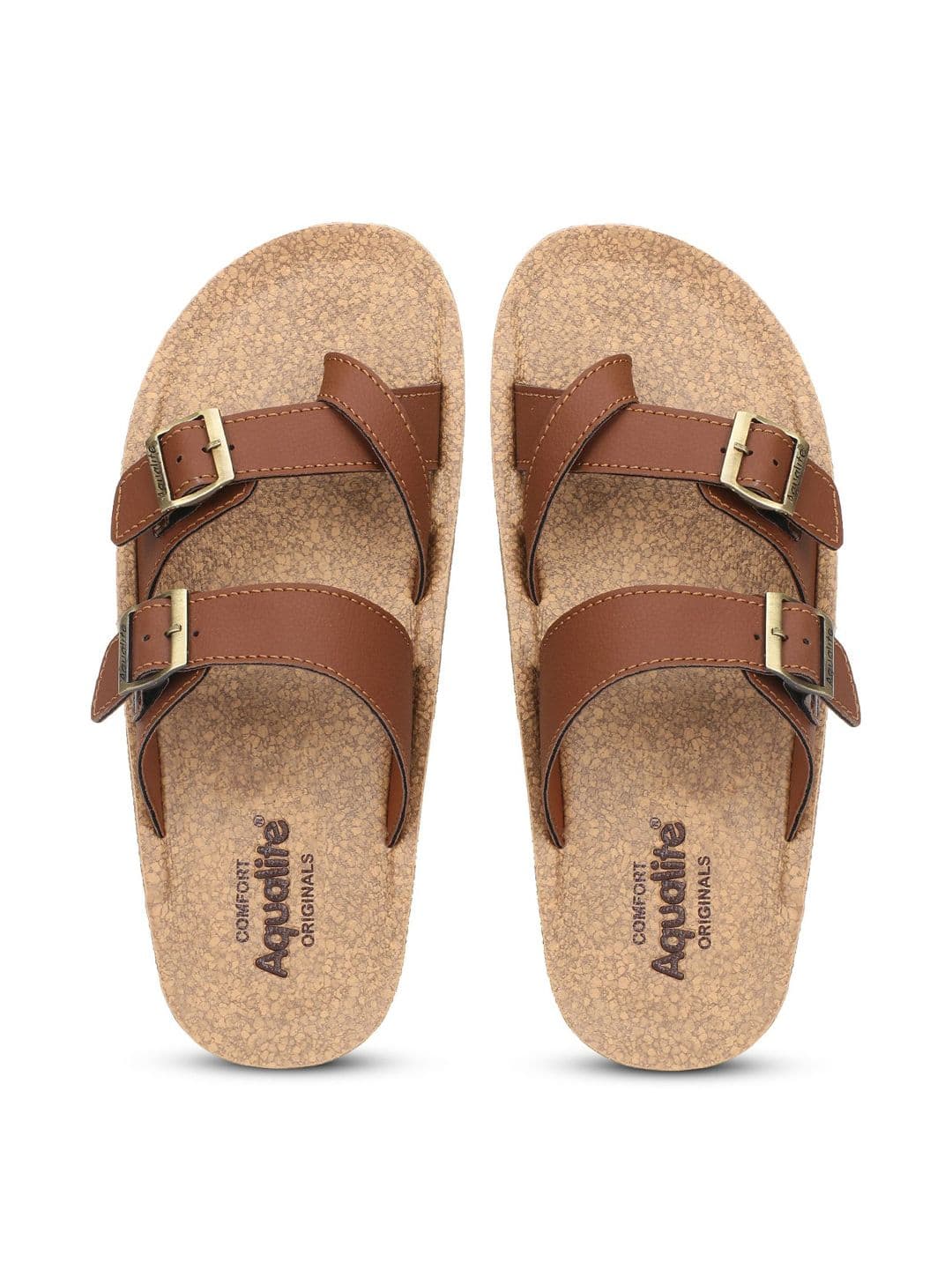 Aqualite Men One Toe Flats With Buckles - view 1
