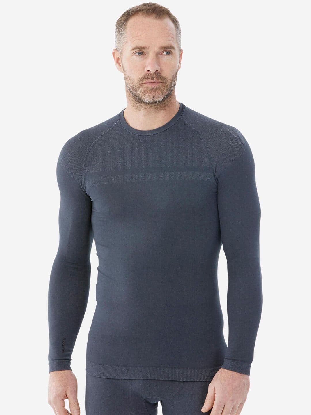 Decathlon Wedze - Men Grey BL100 Warmth Base Layer Top - view 1