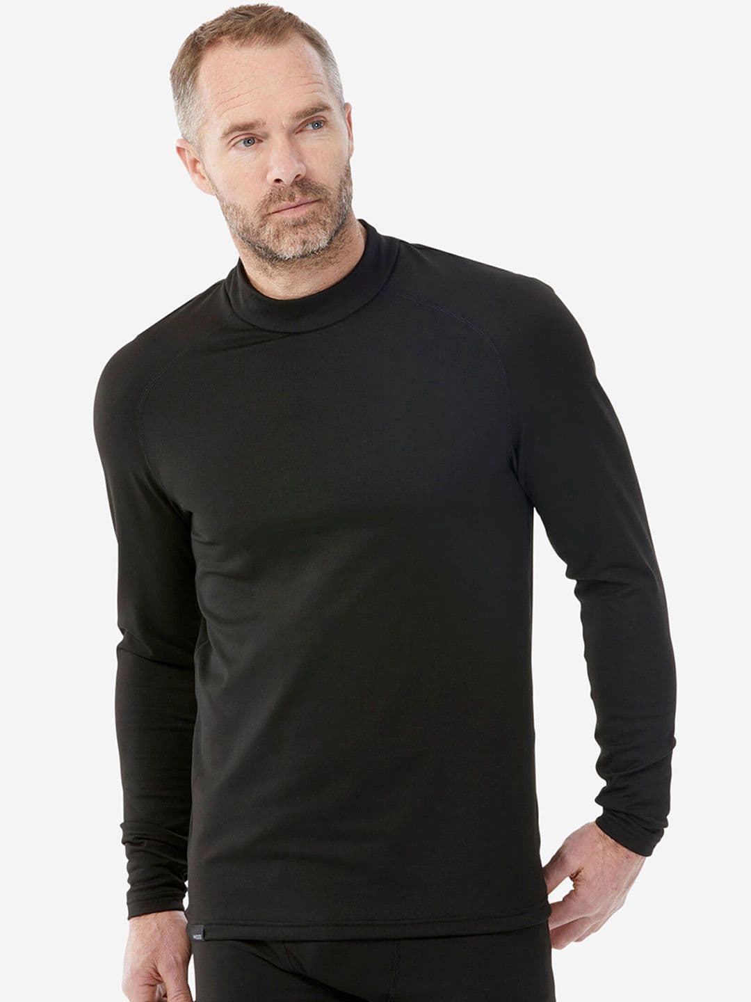Decathlon Wedze - Men Black BL500 Stretchable Skiing Thermal - view 1