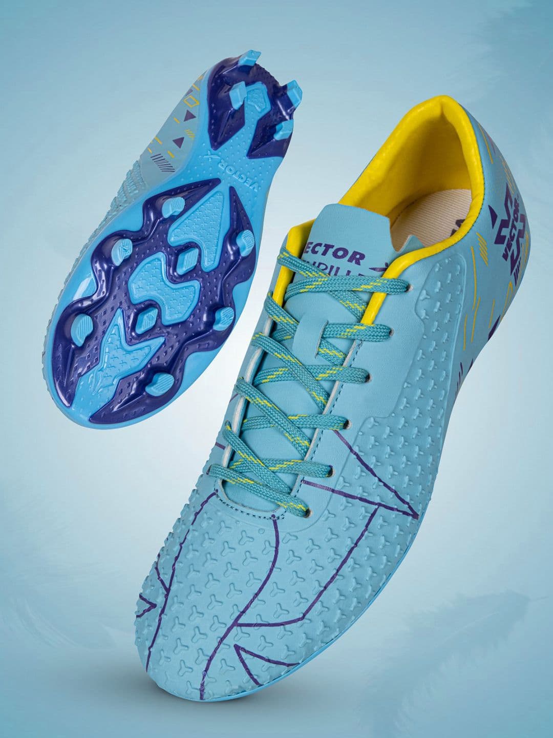 VECTOR X Thriller 3D Embossed Textured Synthetic Upper & TPU Sole Football Shoes - view 1