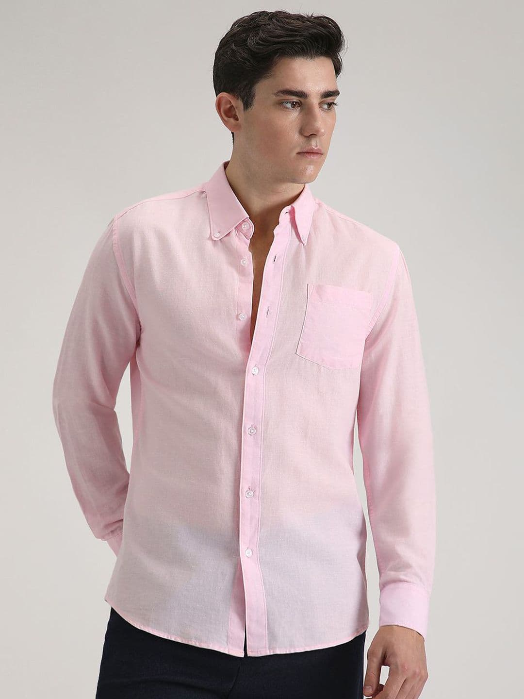 Banana Club Men Classic Slim Fit Opaque Casual Shirt - view 1