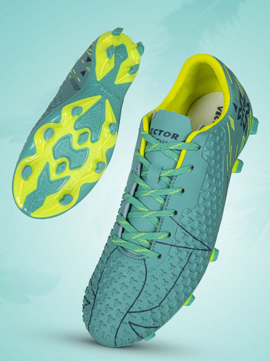 VECTOR X Thriller 3D Embossed Textured Synthetic Upper & TPU Sole Football Shoes