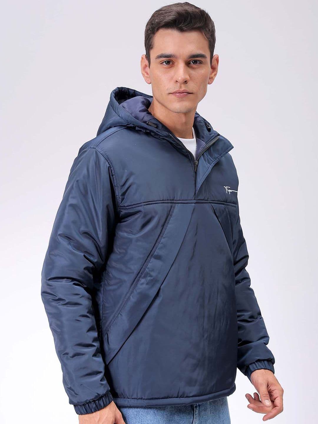 The Indian Garage Co Men Hooded Slim Fit Bomber Jacket - view 1
