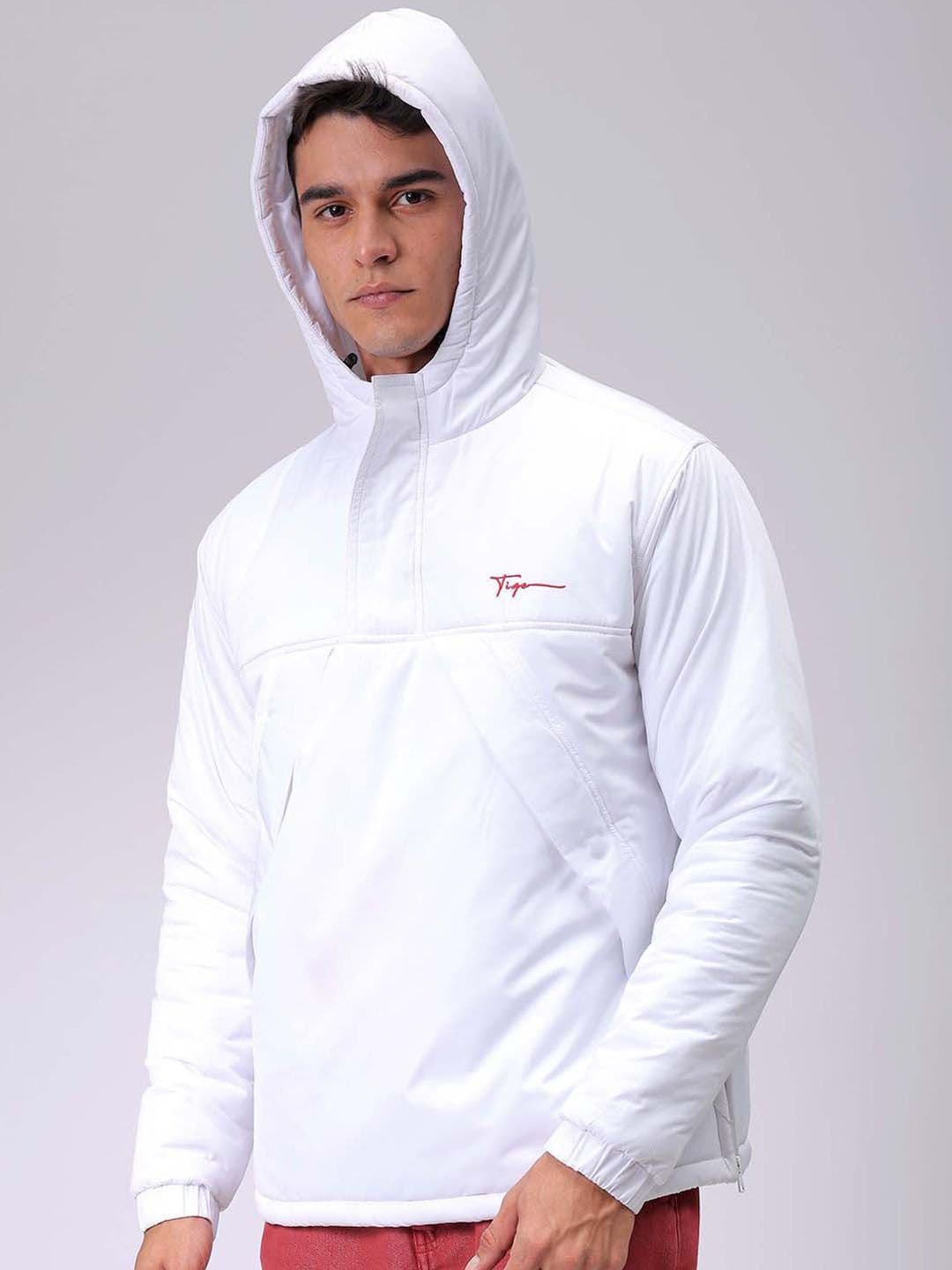The Indian Garage Co Men Hooded Slim Fit Bomber Jacket - view 1