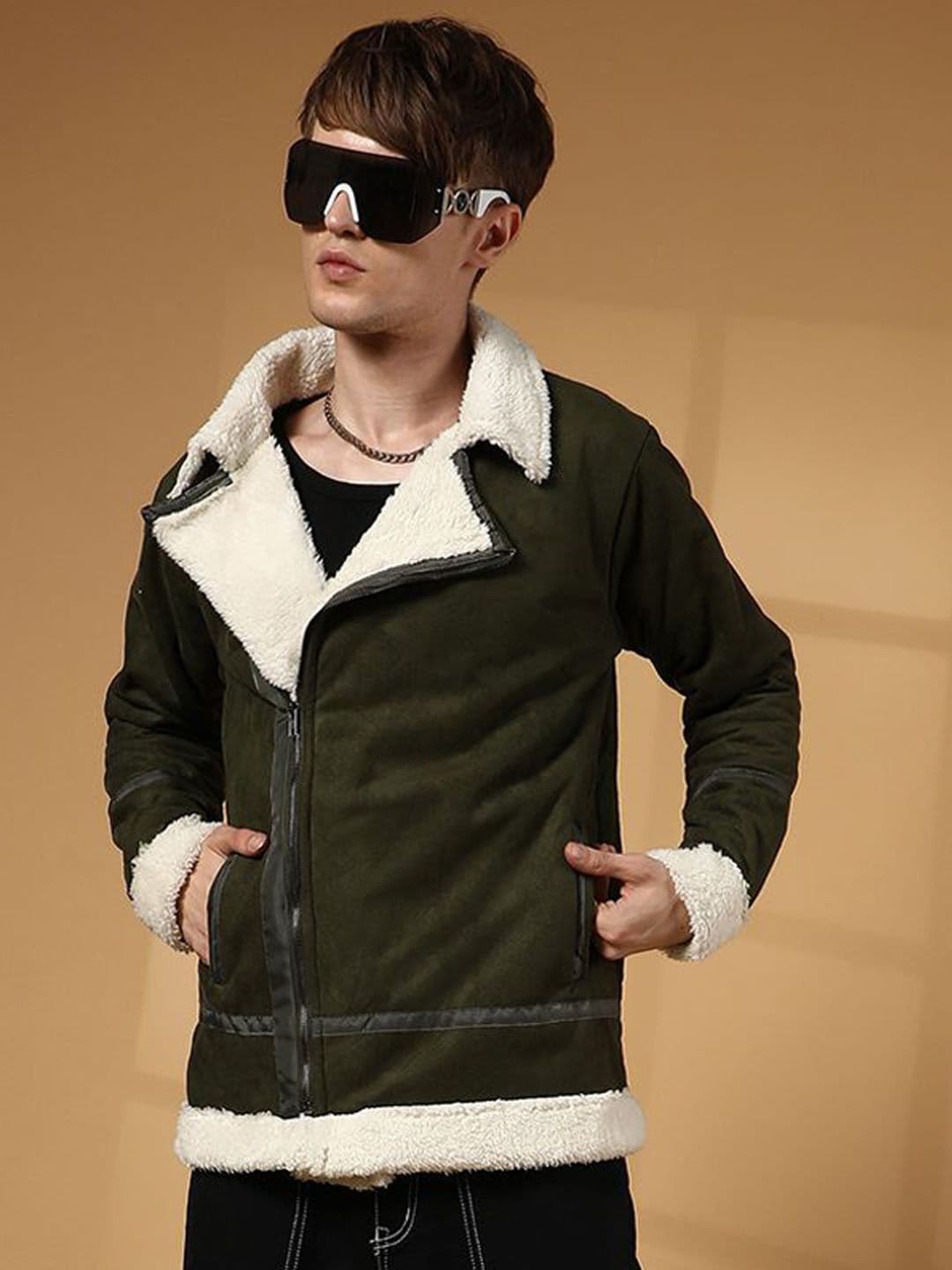 CAHOOT Men Lapel Collar Solid Casual Biker Jacket - view 1