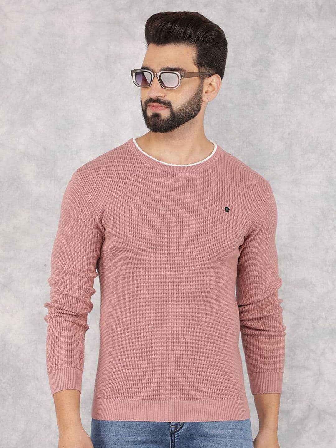 Crimsoune Club Men Solid Pullover Sweaters - view 1