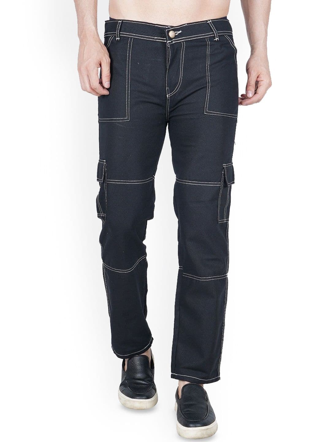 LINARIA Men Classic Tapered Fit Low Distress Jeans - view 1