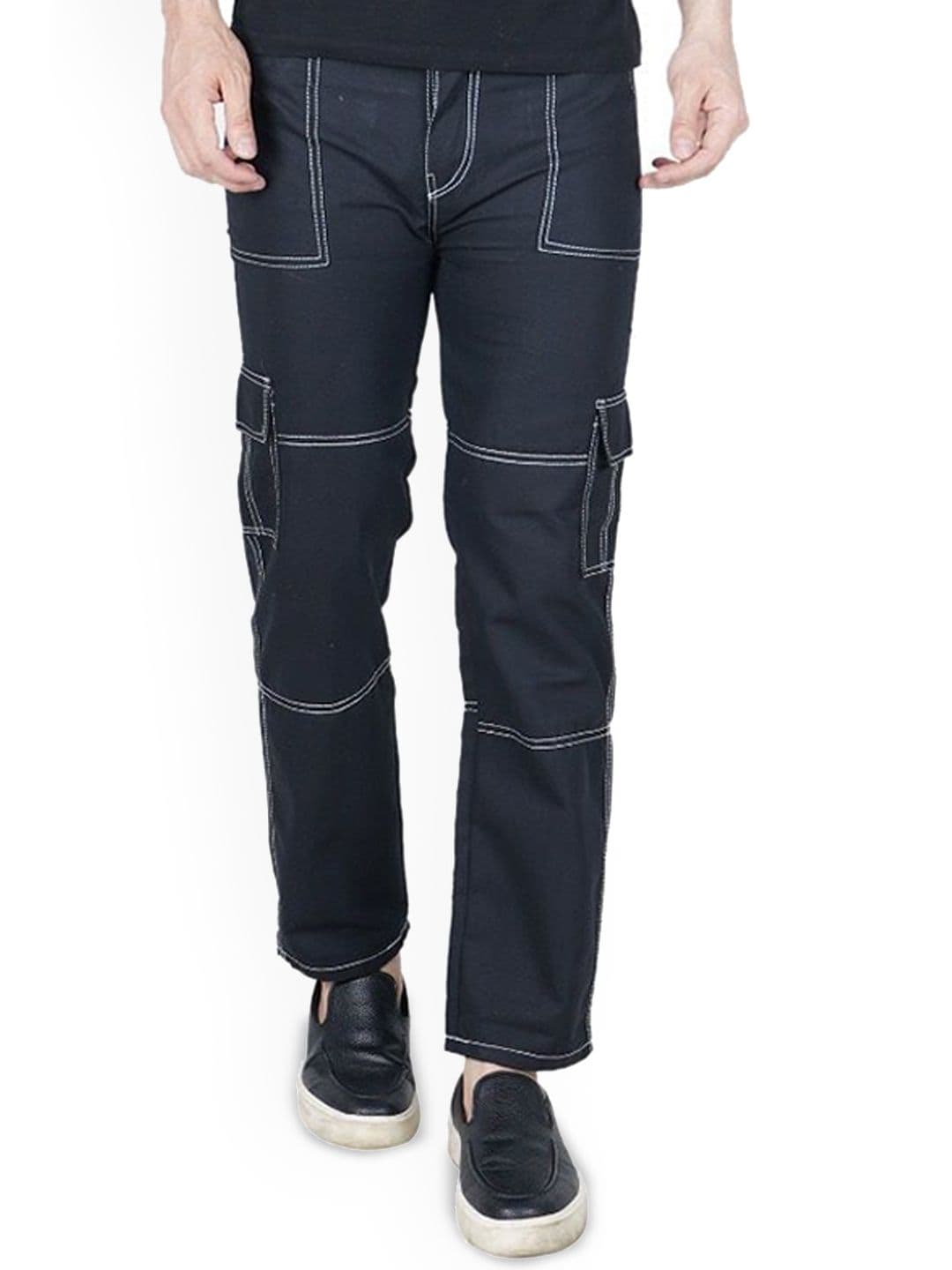 LINARIA Men Classic Mid-Rise Relaxed Fit Cargo Styles Jeans - view 1