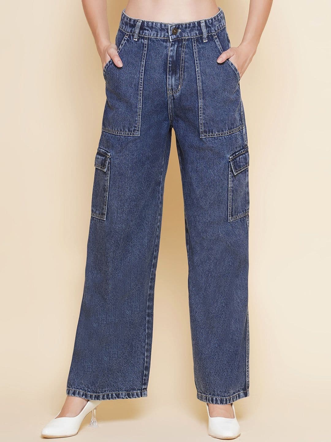 PUELLA Women High-Rise Cargos Style Jeans - view 1