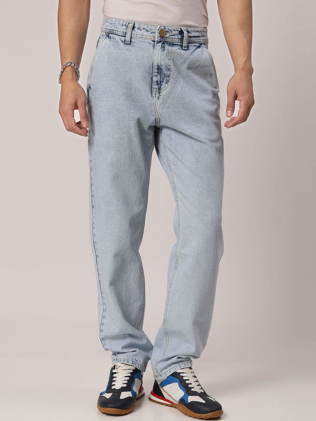 Style Quotient Men Cotton Relaxed Fit Heavy Fade Clean Look Denim Jeans - view 1