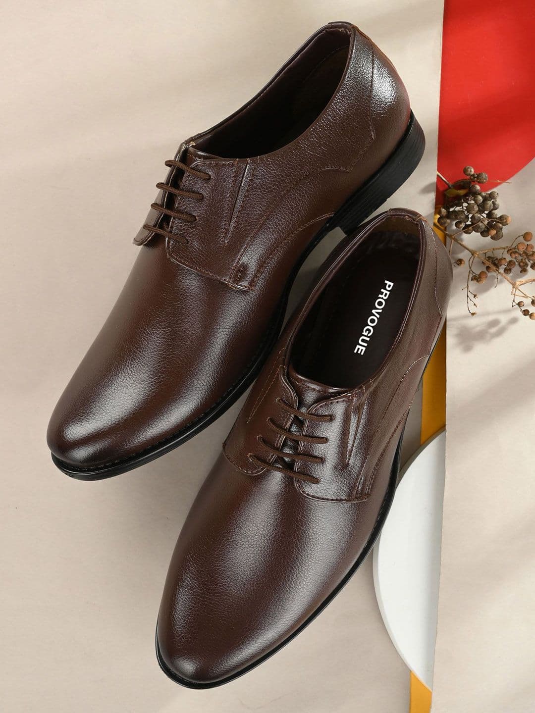 Provogue Men Leather Formal Derbys Shoes - view 1