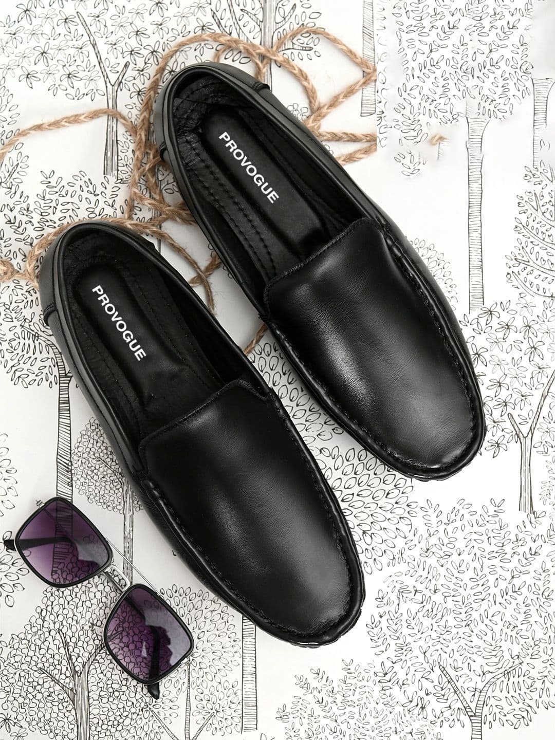 Provogue Men Leather Formal Slip-On Shoes - view 1