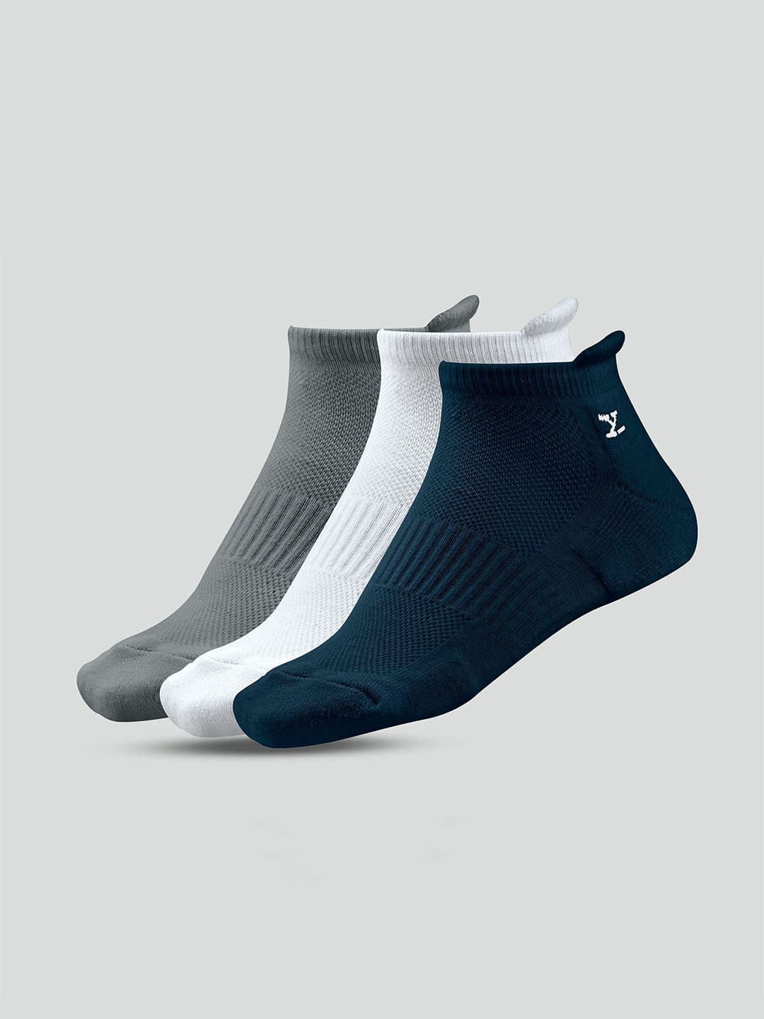 XYXX Men Pack Of 3 Cotton Ankle-Length Socks - view 1
