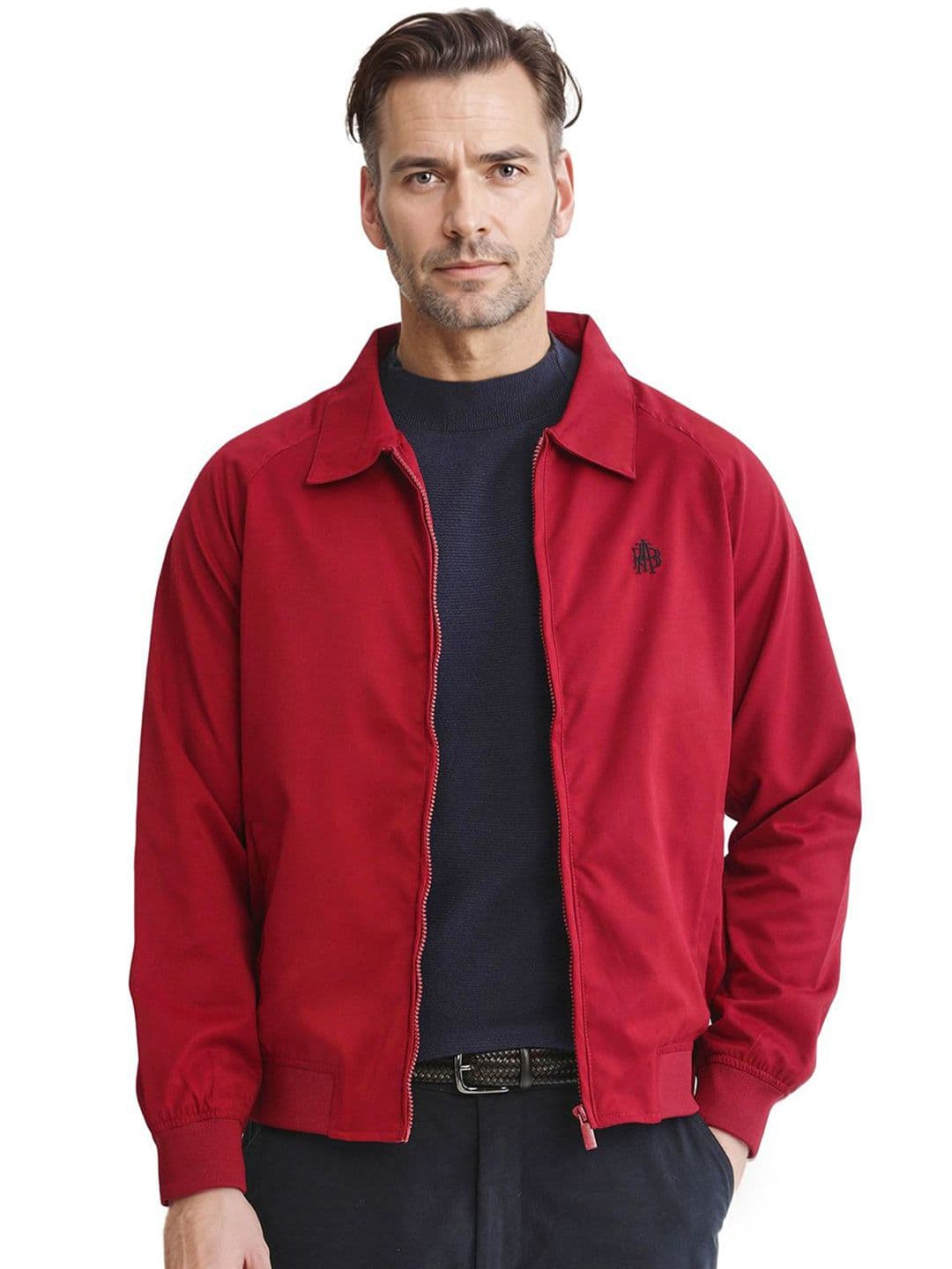 RARE RABBIT Men Bomber with Embroidered Jacket - view 1