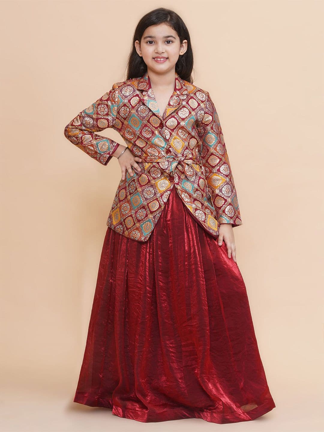 PICCOLO Girls Ready to Wear Lehenga & Blouse With Dupatta - view 1