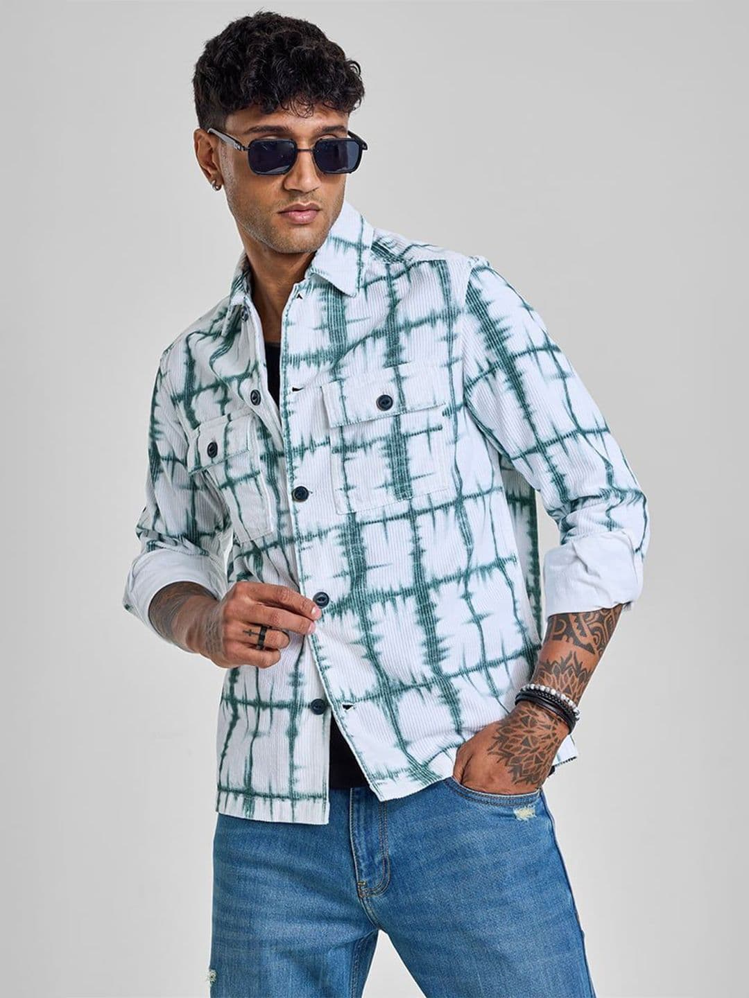 Snitch White Abstract Overshirt - view 1