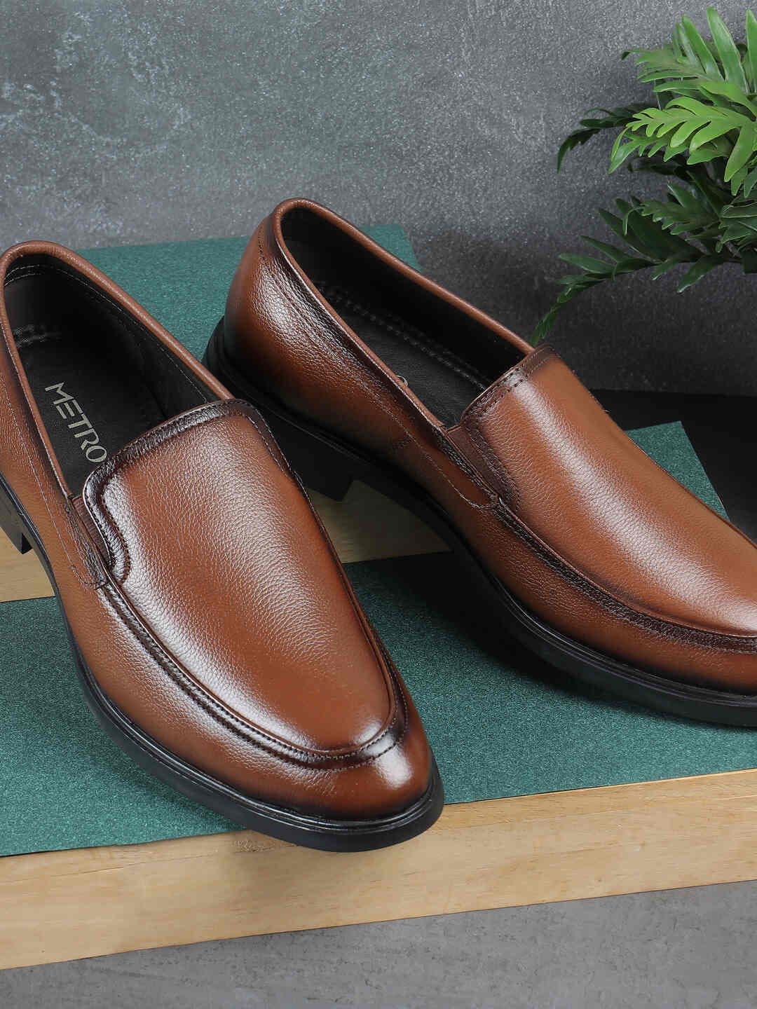 Metro Men Leather Formal Slip-Ons - view 1