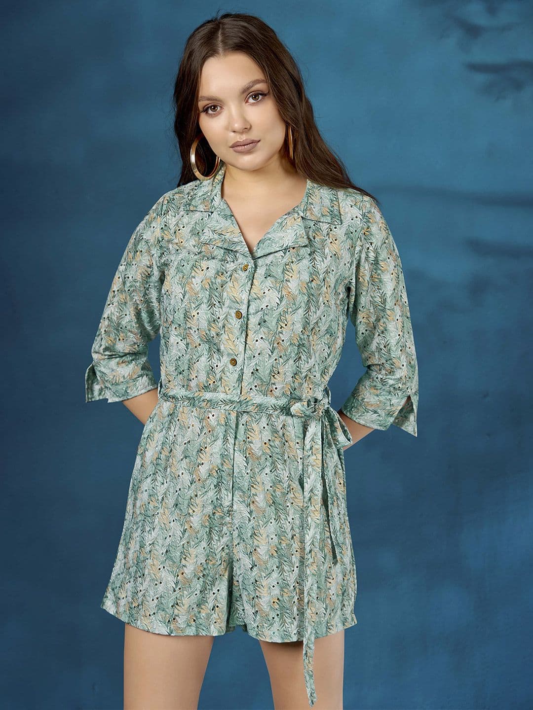 Anouk X fwd Women's Abstract Printed Playsuit Jumpsuit - view 1
