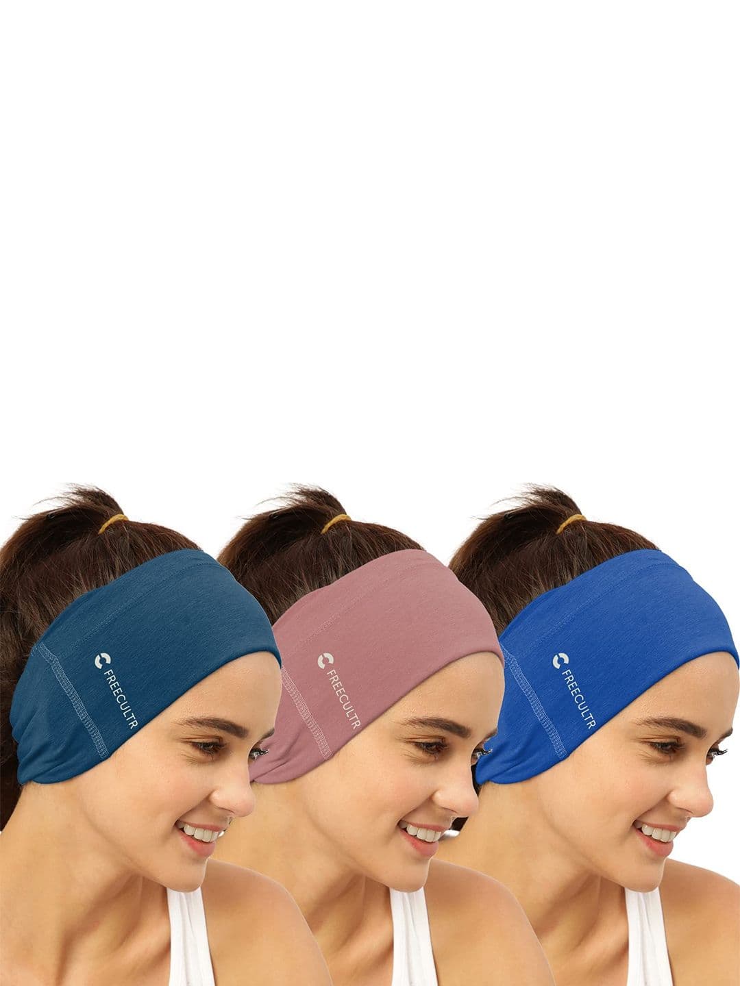 FREECULTR Unisex Pack Of 3 Printed Anti Microbial Multipurpose Bandana Cloth Headband - view 1
