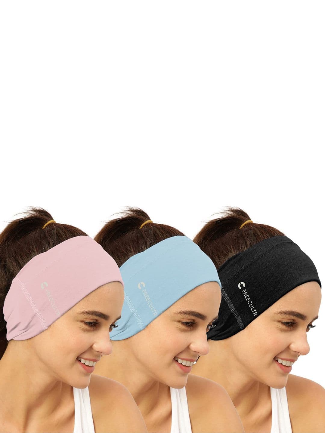 FREECULTR Unisex Pack Of 3 Printed Anti Microbial Multipurpose Bandana Cloth Headband - view 1