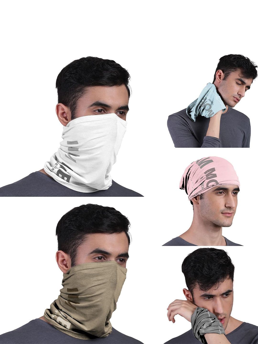 FREECULTR Unisex Pack of 5 Bandana Cloth Headband - view 1
