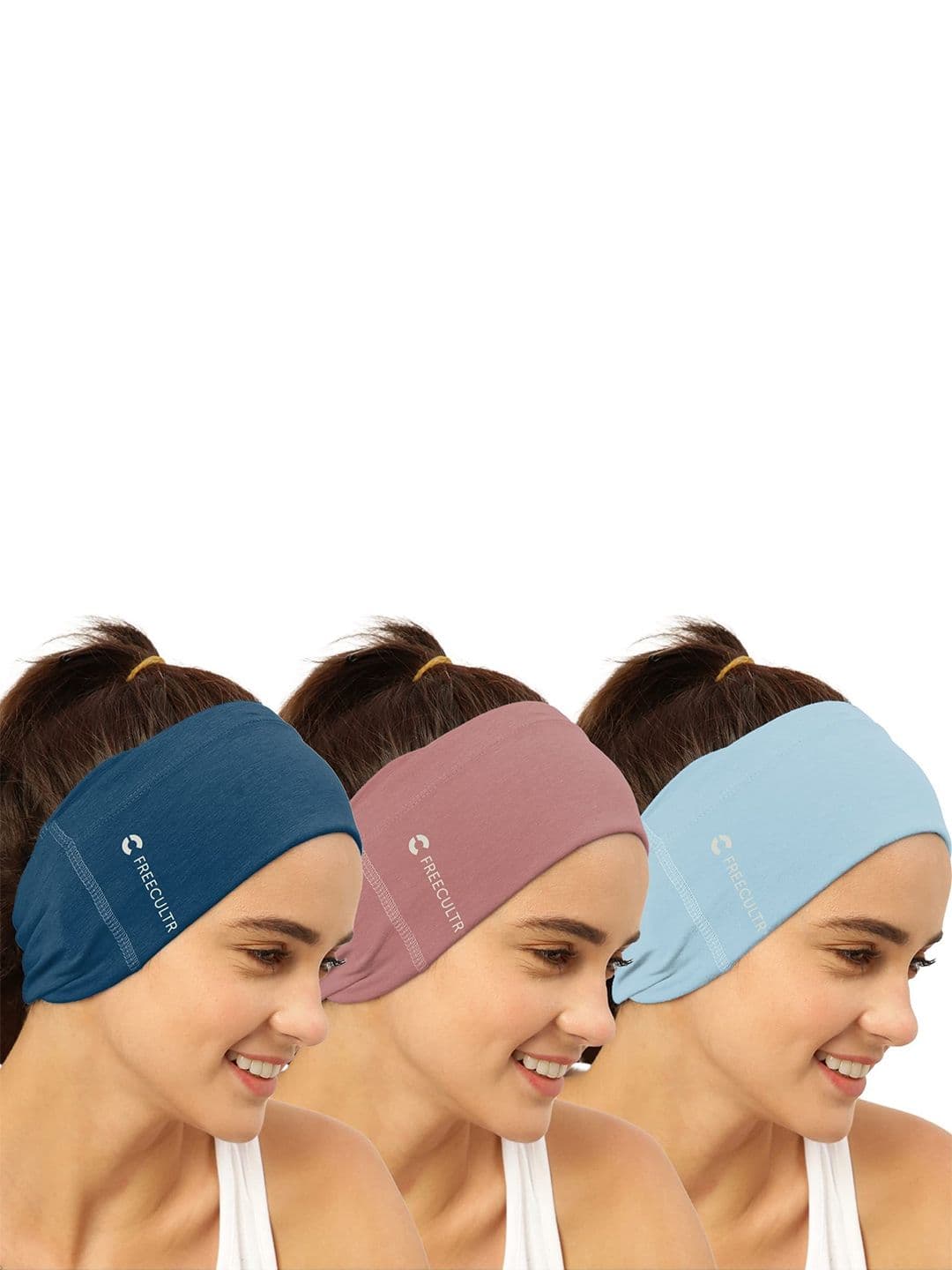 FREECULTR Unisex Pack Of 3 Printed Anti Microbial Multipurpose Bandana Cloth Headband - view 1