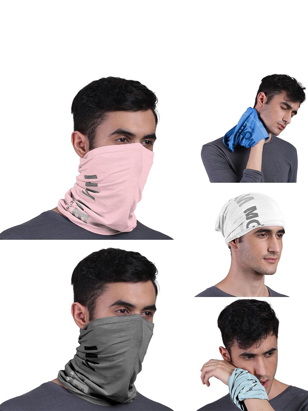 FREECULTR Pack Of 5 Unisex Bandana Cloth Headband - view 1