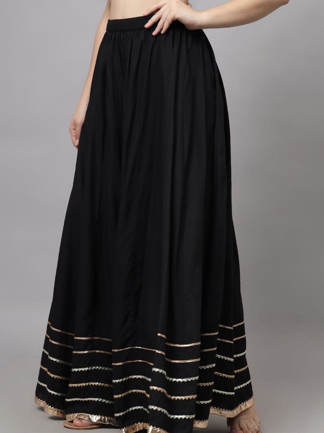 BCZ Style Women Flared Knitted Ethnic Palazzos - view 1