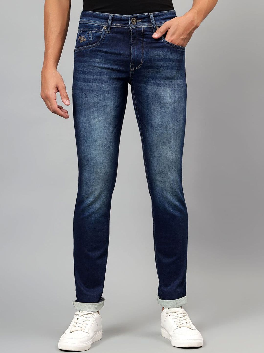Cantabil Men Jean Heavy Fade Stretchable Jeans - view 1