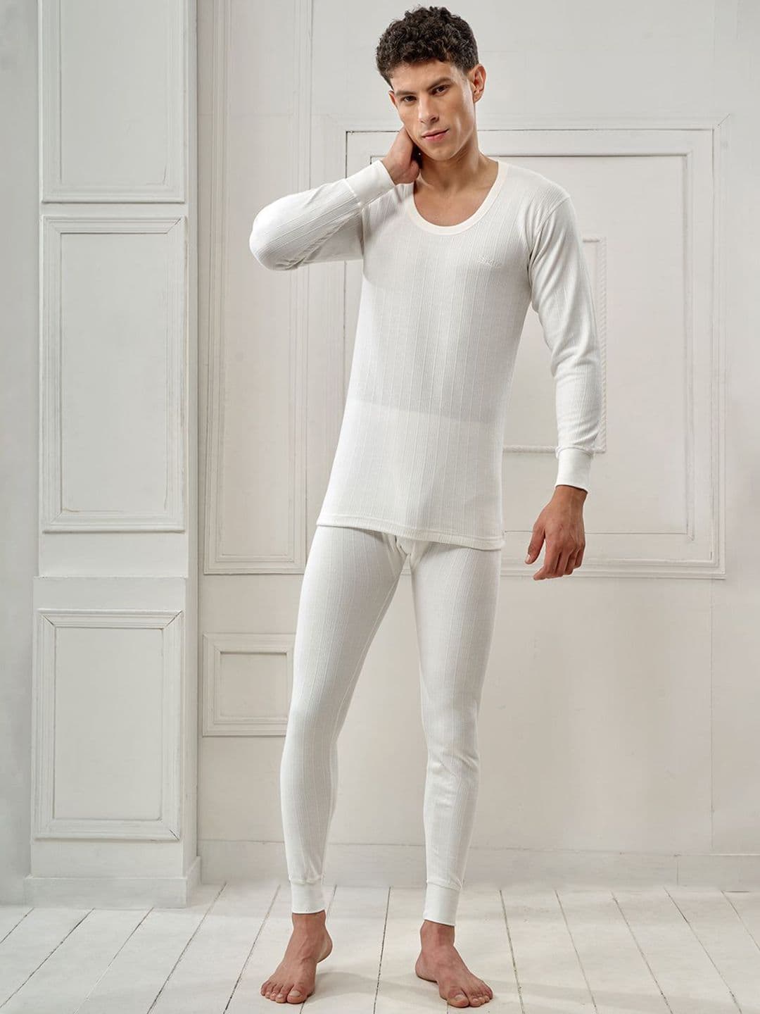 INFERNO Men Polycotton Round Neck Thermal Vest and Pant Set - view 1
