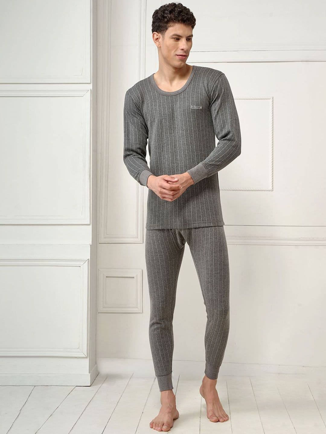 INFERNO Men Polycotton Round Neck Thermal Vest and Pant Set - view 1
