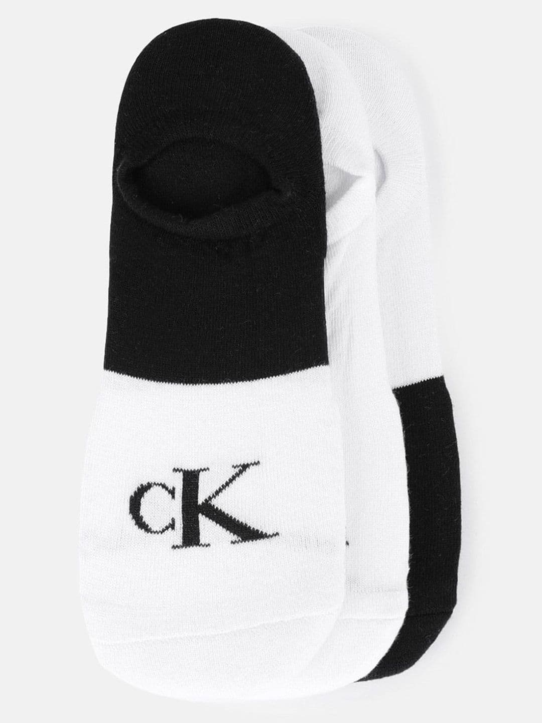 Calvin Klein Men Colourblocked Cotton Pack Of 3 Patterned Shoe Liner Socks - view 1