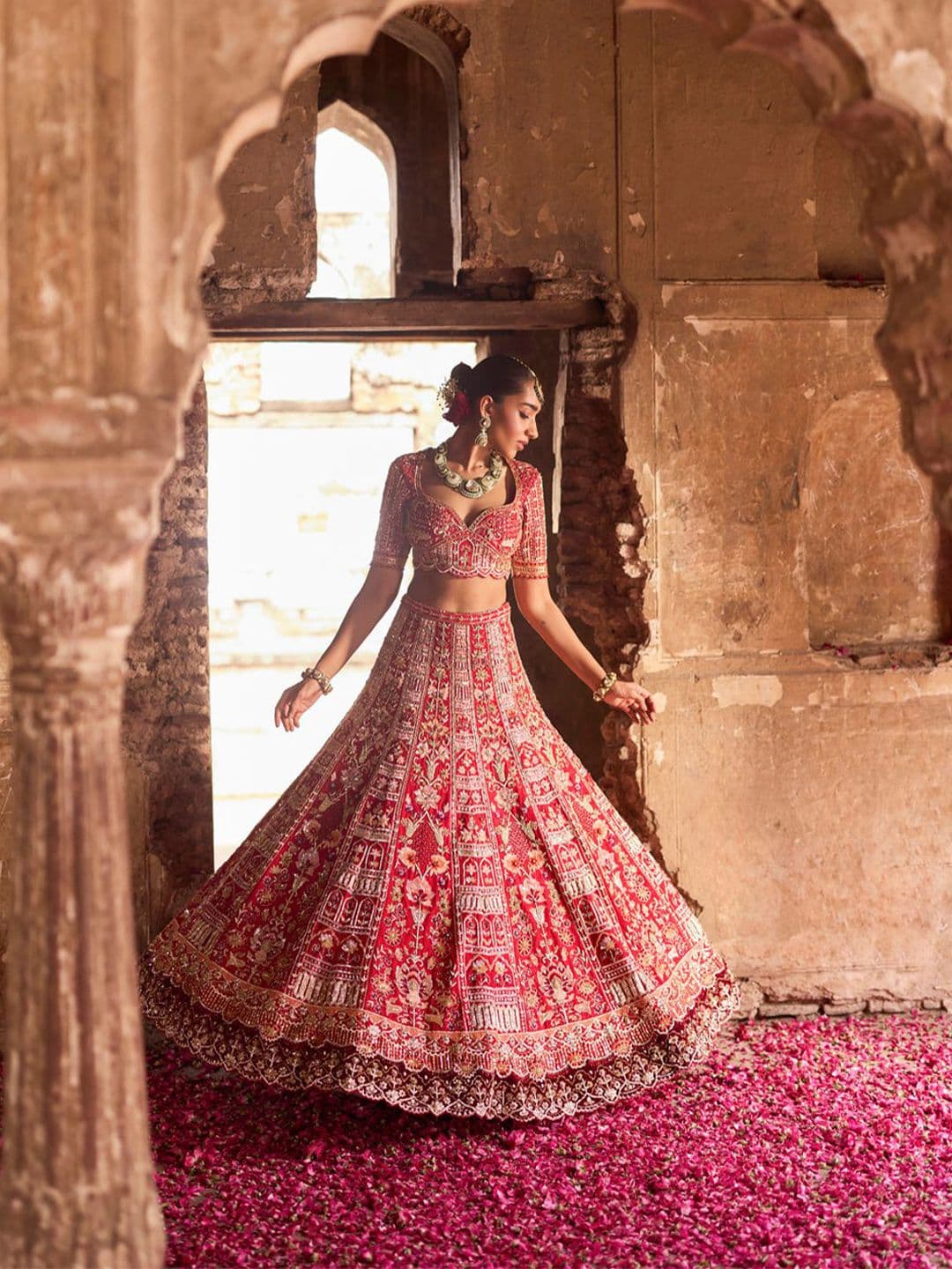 KIASA By Ronak & Shruti Embellished Ready to Wear Lehenga Blouse With Dupatta - view 1