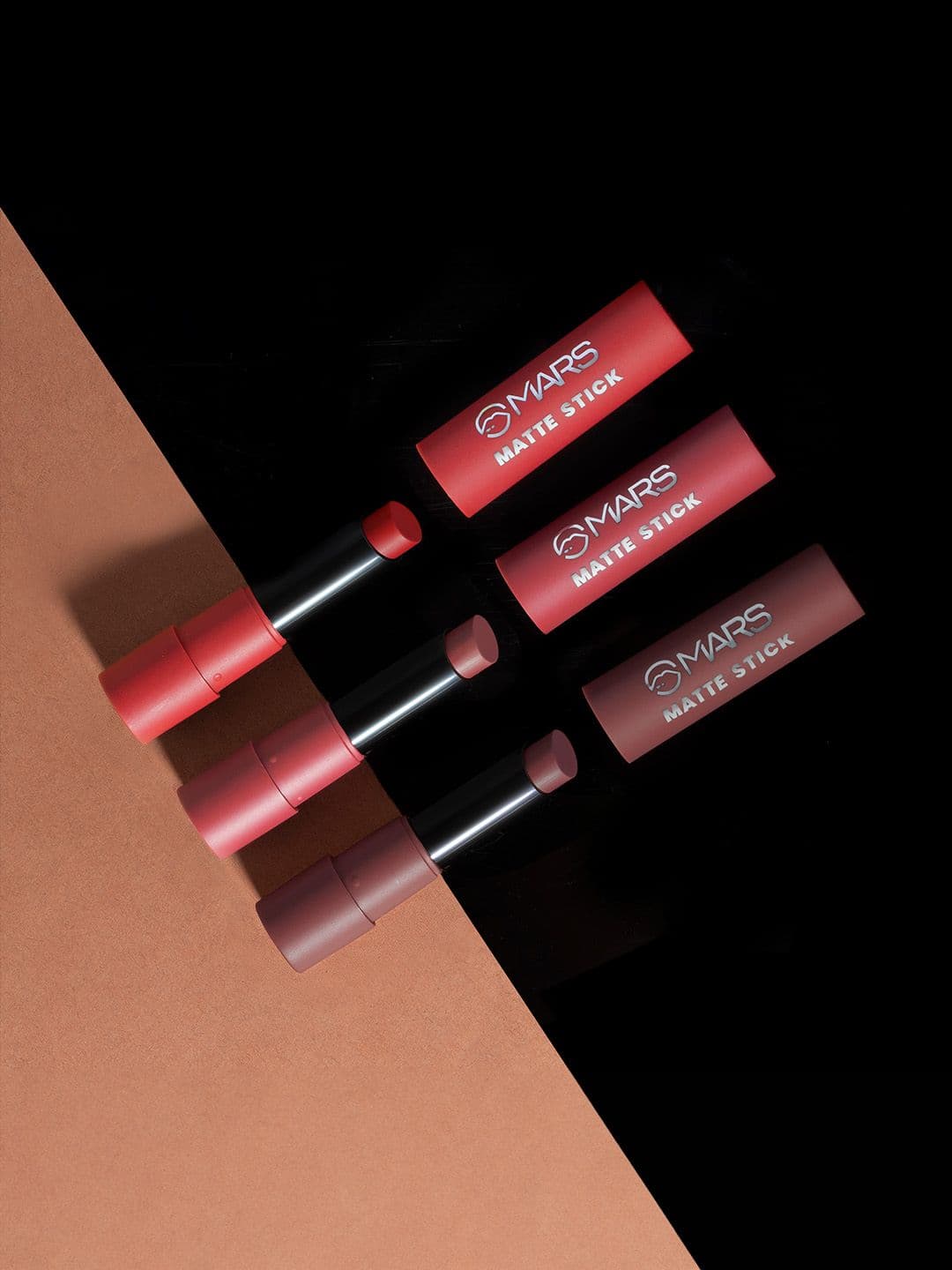 MARS Set of 3 Matte Lipsticks Box - Reds and Maroons 01 - view 1