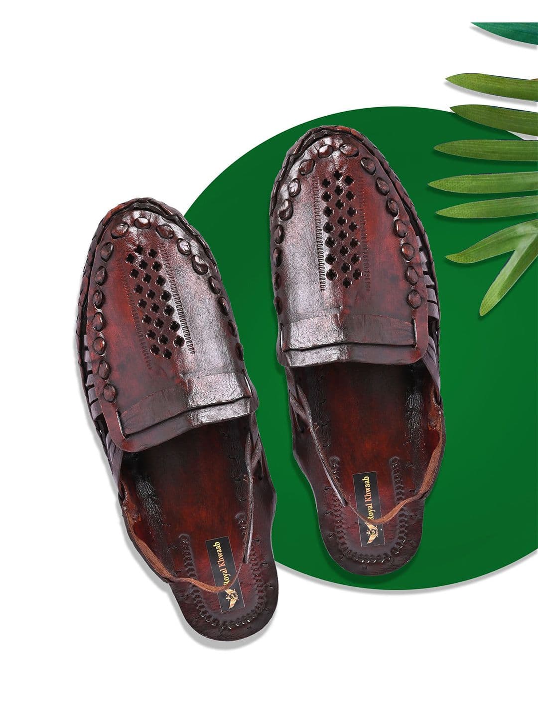 ROYAL KHWAAB Men Ethnic Leather Shoe-Style Sandals - view 1