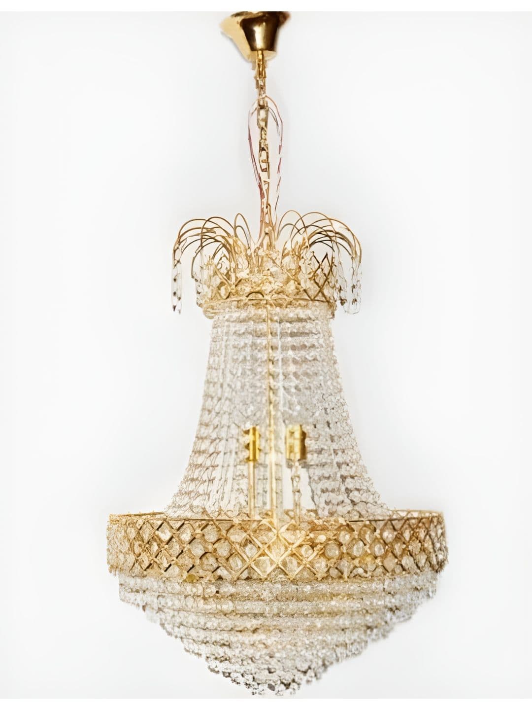 Prmoagen White & Beige Textured Ceiling Lamp - view 1