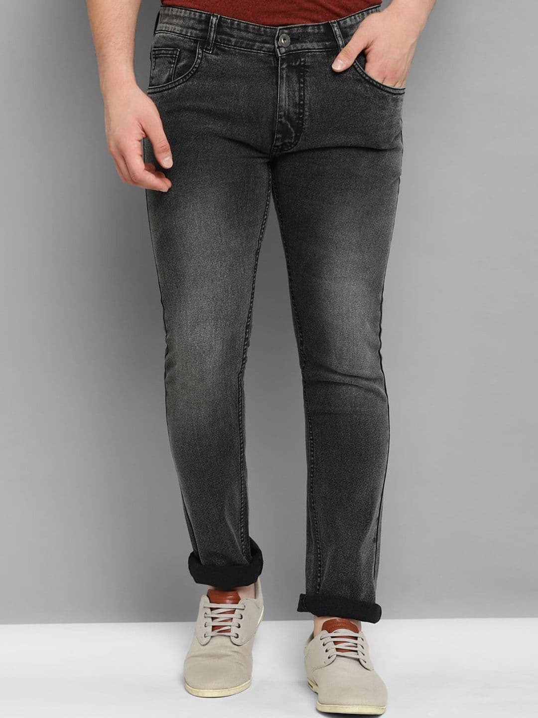 Allen Cooper Men Light Fade Stretchable Jeans - view 1